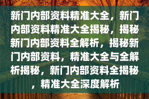 新门内部资料精准大全最新章节免费，温和释义、解释与落实的探讨